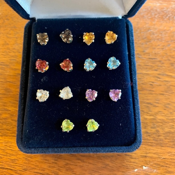 The Danbury Mint Swarovski Crystal Earring Set - Picture 2 of 3
